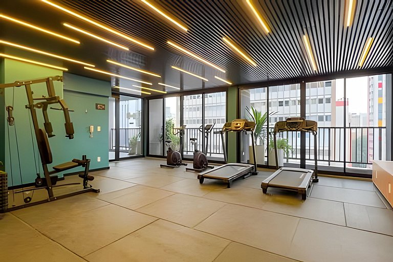 Studio Moderno com Sacada no coração de São Paulo