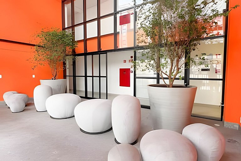 Studio Moderno com Sacada no coração de São Paulo