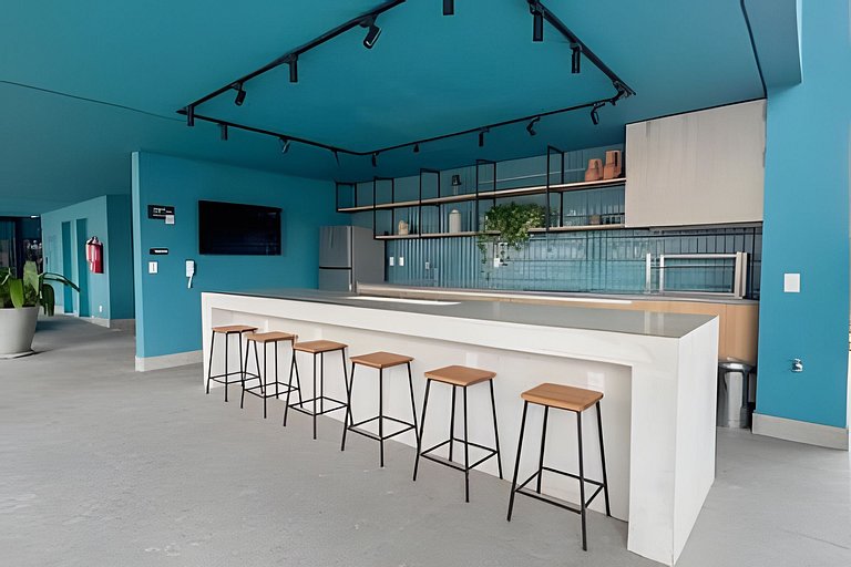 Studio Moderno com Sacada no coração de São Paulo